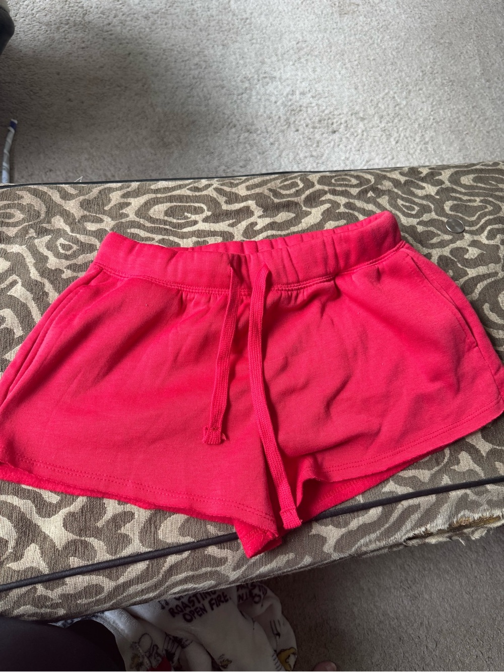 refuge Hot Pink Drawstring Athletic Shorts